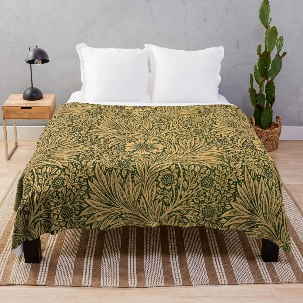 

William MorrisMarigold Throw Blanket Anti Shedding Soft Fuzzy Blanket for Home
