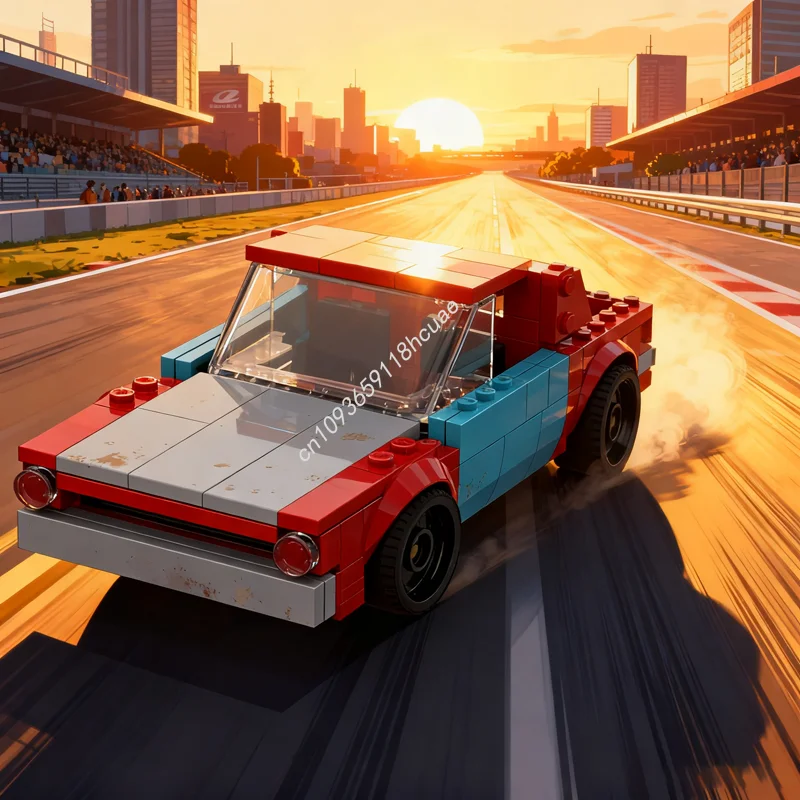 

146 шт. MOC Chevy El Camino My Name Is Earl City Модель Строительные блоки Сборка Креативный рождественский подарок Идея Детские игрушки День рождения