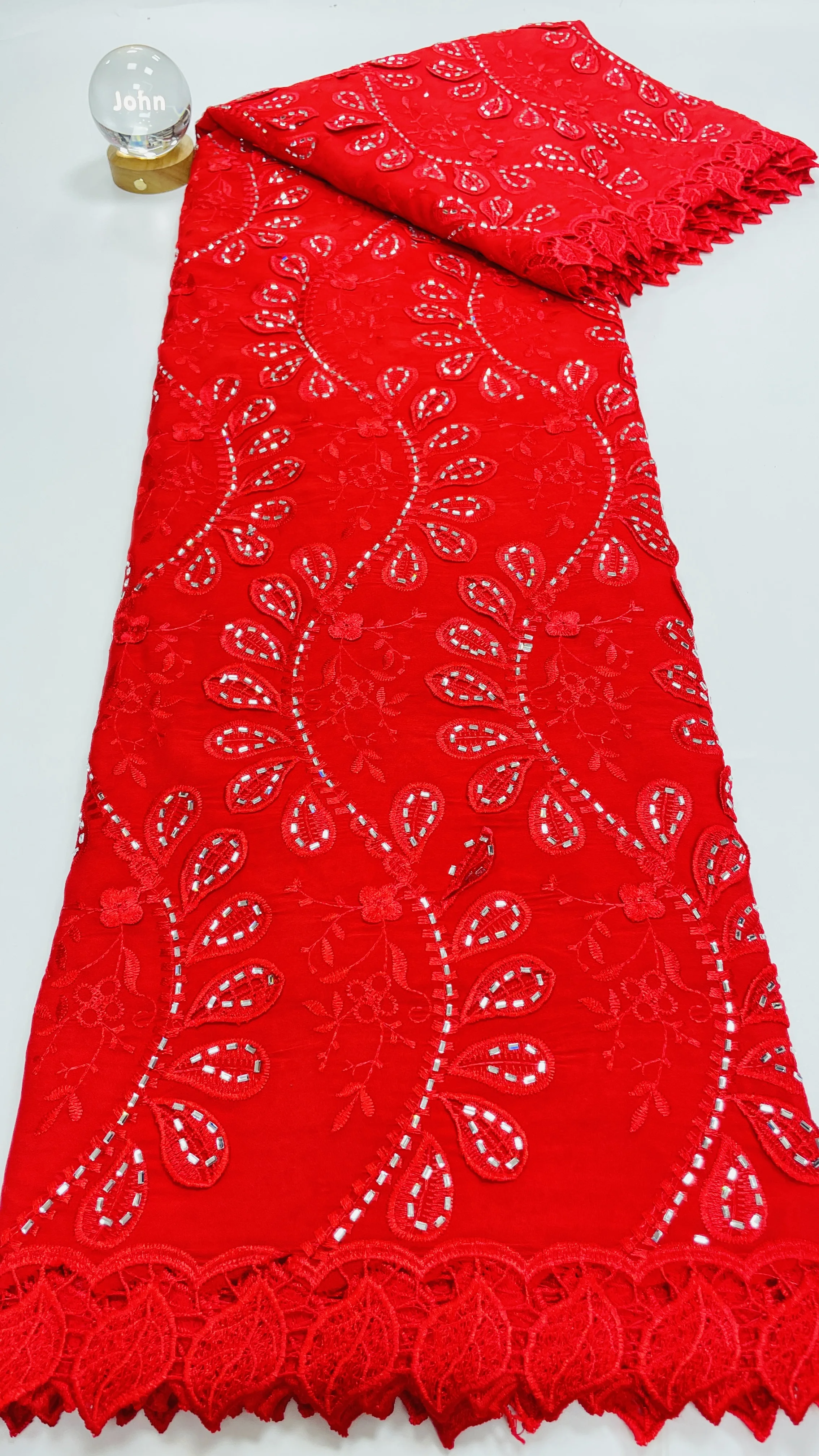 

Shiny RhinestoneTulle Lace Fabric High Quality Embroidery Mesh Nigerian African Lace Material for Party Asoebi Dress 2025 Latest