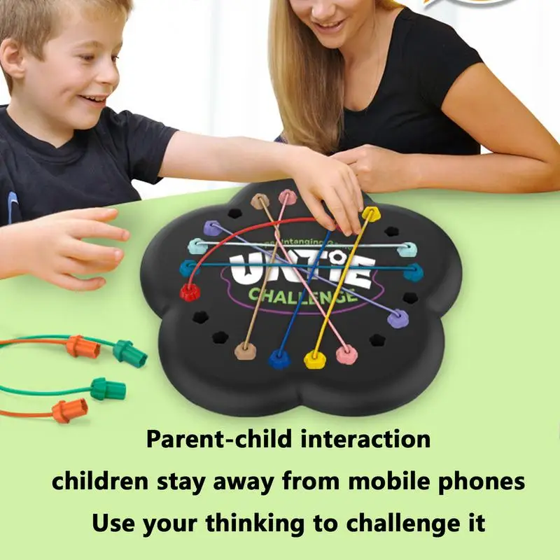 

Rope Untying Game Twisted Rope Sorting Lacing Toys Brain Teaser Puzzle Interactive Board Game Lacing Toys Rope Knot Sort Game