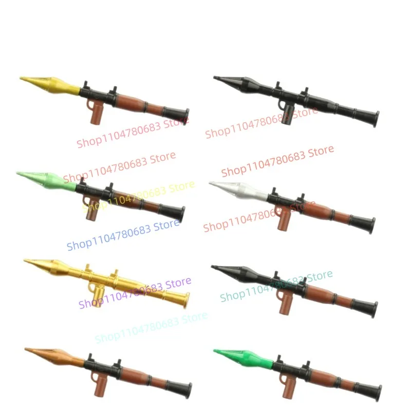 

MOC военные строительные блоки RPG7 ракетная установка аксессуар в сборе модель аниме мультяшная игрушка праздничный подарок коллекционное украшение