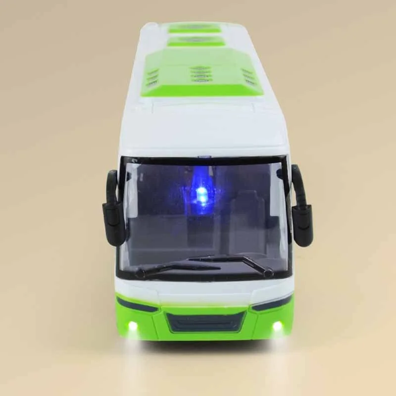 Controle Remoto Bus Simulation Toy para Crianças, Modelo De Ônibus Escolar, Luz Elétrica, Carro De Viagem, Presente De Aniversário, Meninos