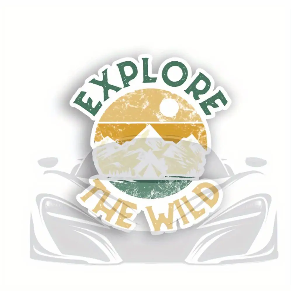 Wilderness Hike Waterproof Vinyl Bumper Sticker Decal Waterproof Stickers For Decorating Car Windows Motorcycles And Computers.