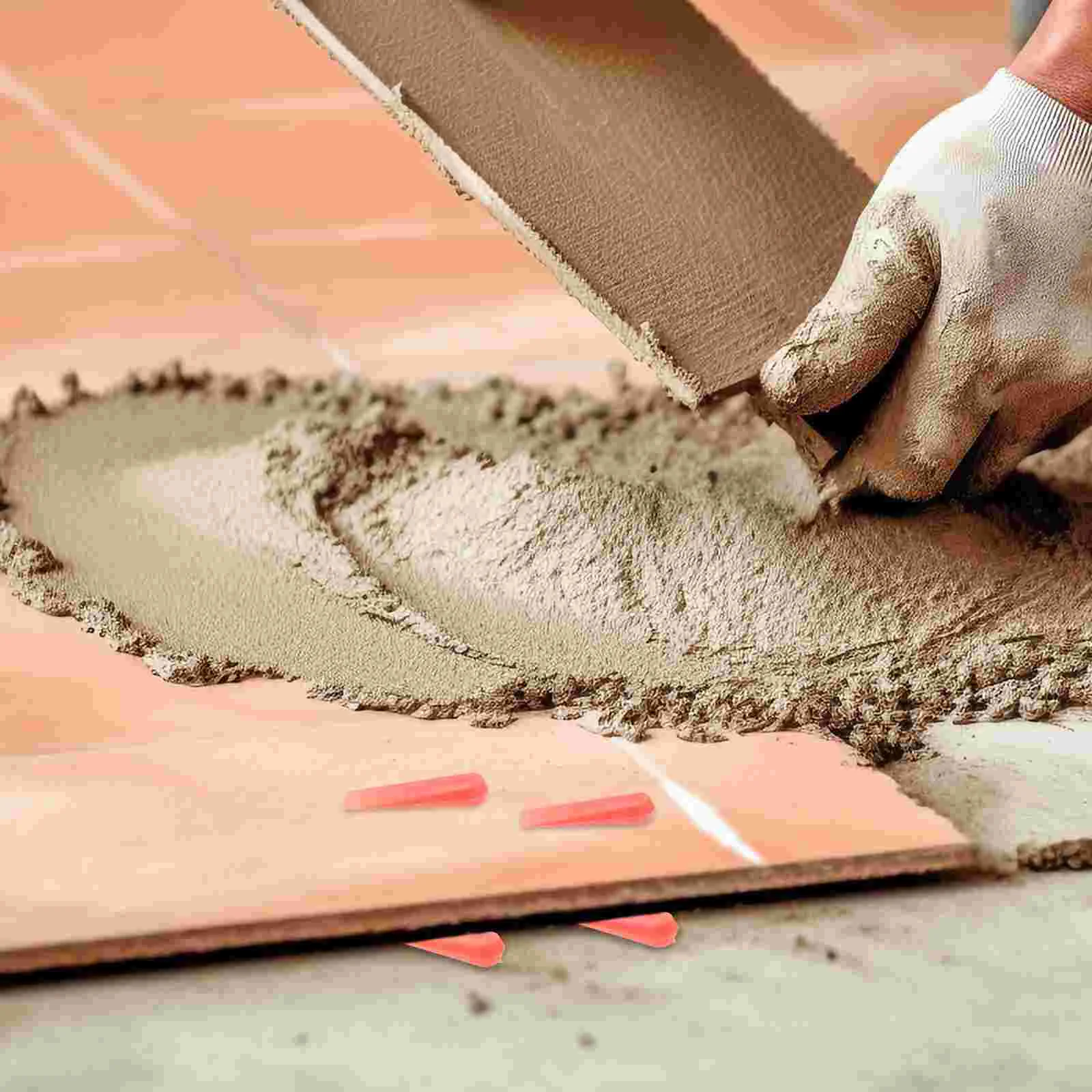 100 Pcs Tile Inserts Spacers Wedges Ceramic Tiling Tools Leveling Levelers Deck Tiles