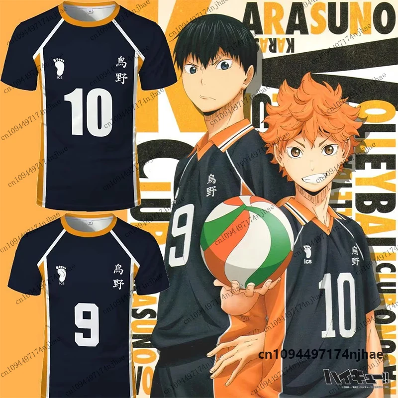 Anime Haikyuu Rollenspiel-Trikot Karasuno High School Volleyball Club Hinata Shoyo Kageyama Sportbekleidung Trikot für Kinder/Erwachsene Oberteile – Detail 4