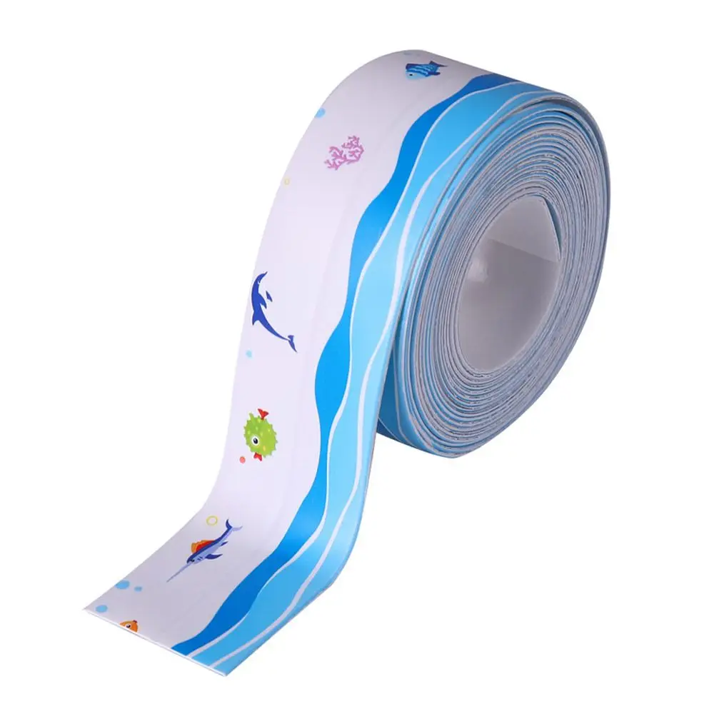Durable Kitchen Waterproof Corner Line Stickers Self Adhesive PVC Sealing Strip Waterproof Strips Sealant Tape