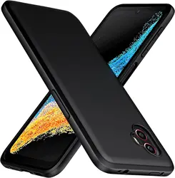 Case for Xcover 6 Pro Black Soft TPU Back Phone Cover for Samsung Galaxy Xcover5 5 4 4S 3 Pro Couqe Fundas