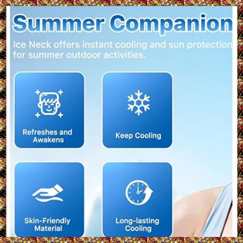 BTCL Neck Cooling Tube,For Hot Summer,Ice Ring Neck Cooler For Hot Outdoor Sports, Outdoor Workers
