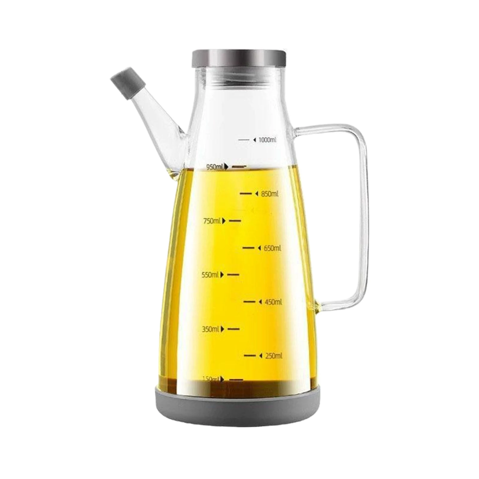 

Large Capacity Household Kitchen Soy Sauce Pot With Innovative No-Drip Nozzle Glass Oil Pot Bottle 550ml