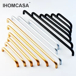 IHOMCASA Manijas para muebles Manijas para armarios de cocina Manijas para gabinetes y cajones Manijas para gabinetes Cajones para armarios Manijas para tocador Aluminio dorado/negro