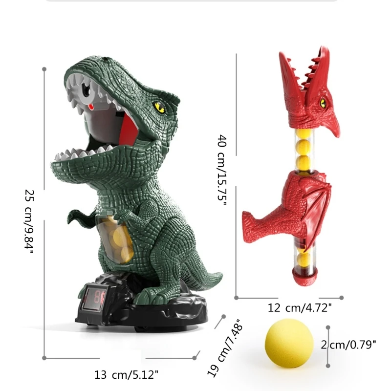 Pistolas bomba ar dinossauro, brinquedo com bolas eva, brinquedo atividade para lembrancinhas festa infantil