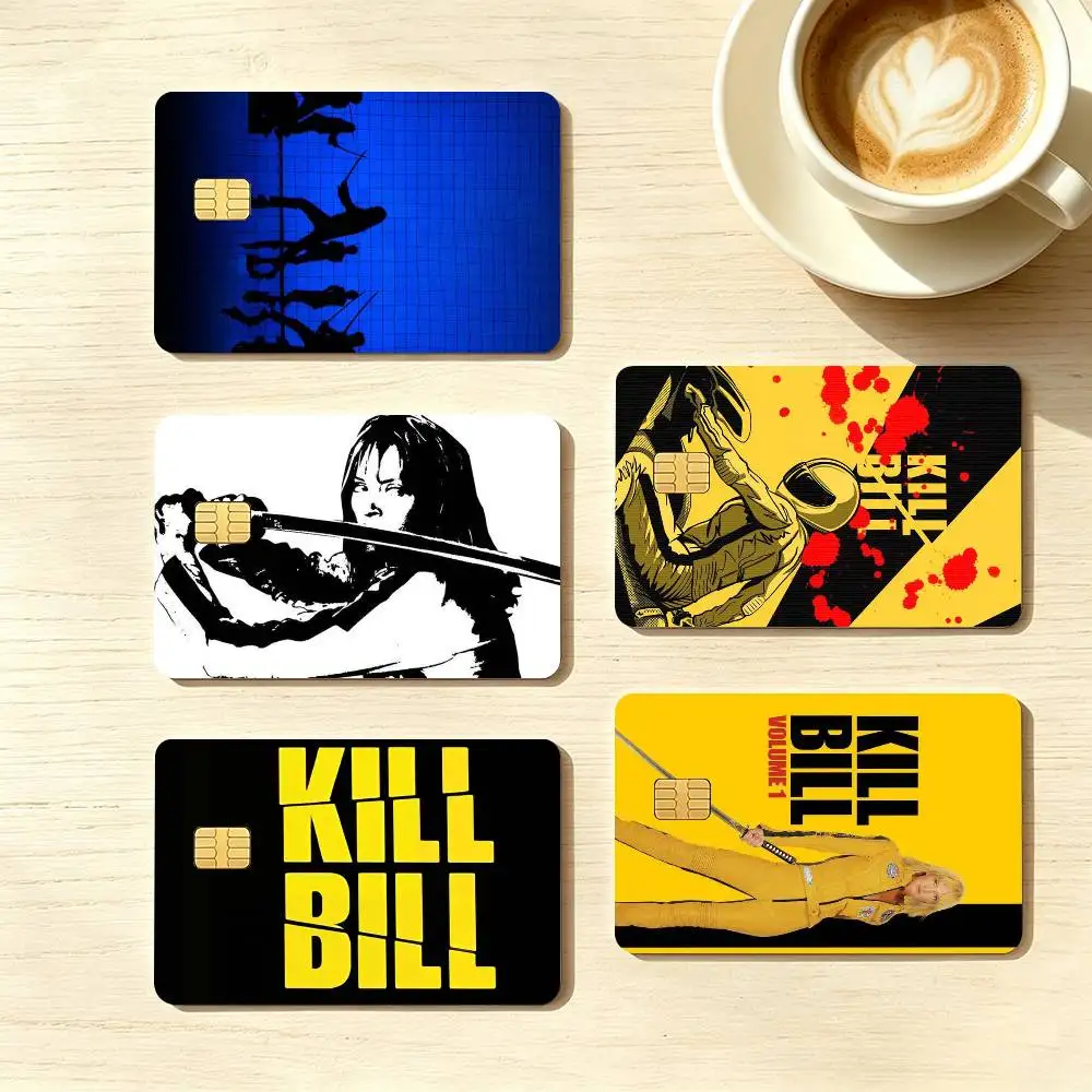 K-Kill Movie B-Bill  Credit Card HD Stickers Small Chip Waterproof Sticker Game Card Decal Gift
