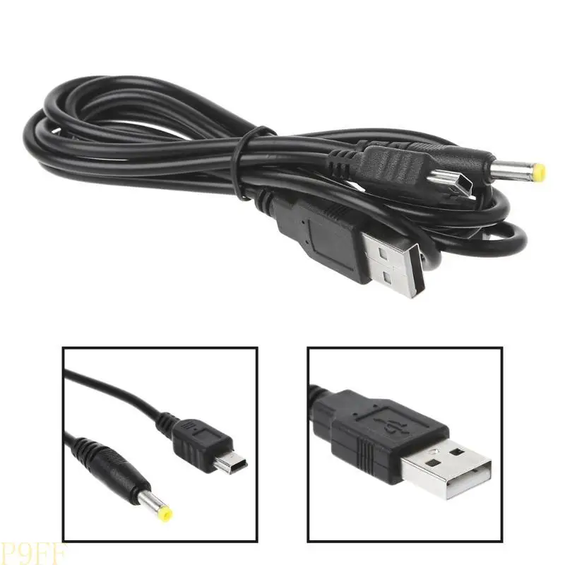 CS1W 47"/1.2m 2 in 1 Black Data Transfer Cord Power Supply USB Cable Charge Line for  2000 3000