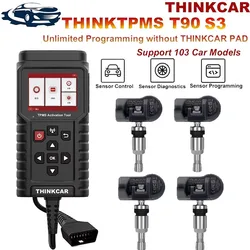 2024 ThinkCar THINKTPMS TP T90 TPMS S2 Programmer 315MHz 433MHz 2in1 Car Tire Pressure Diagnosis Tool TPMS Sensor Service Tool