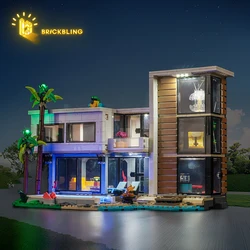 Brick Bling LED light model 31153 is suitable for Modern House building block gifts (including lighting accessories only)