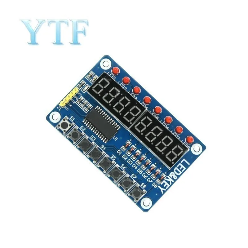 TM1638 Module Key Display For AVR New 8-Bit Digital LED Tube 8-Bit