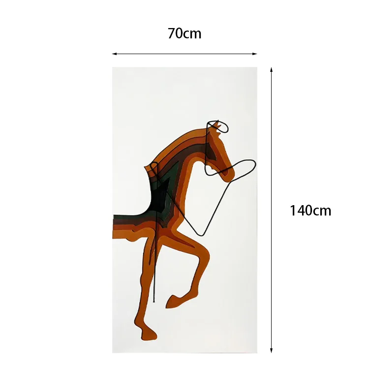3D Wooden Animals Carving, Horse Decor Cabin Decor Wooden Animal Statues Rustic Wall Decor Art for Home Bedroom Farmhouse Room