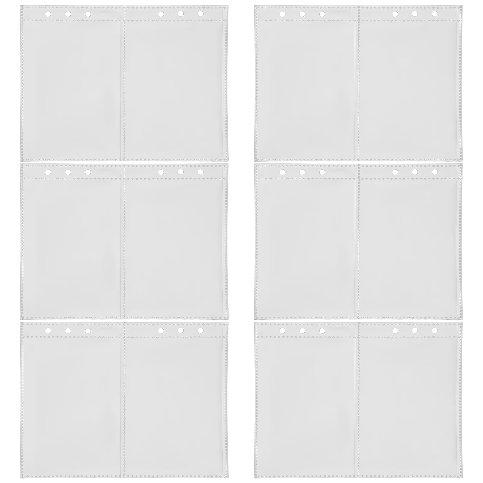 50 قطعة بطاقة الصور كم واضح قابلة لإعادة الاستخدام ألبوم الصور صفحات الموثق حماية شفافة لبطاقات الهدايا الائتمانية بطاقات بريدية #2