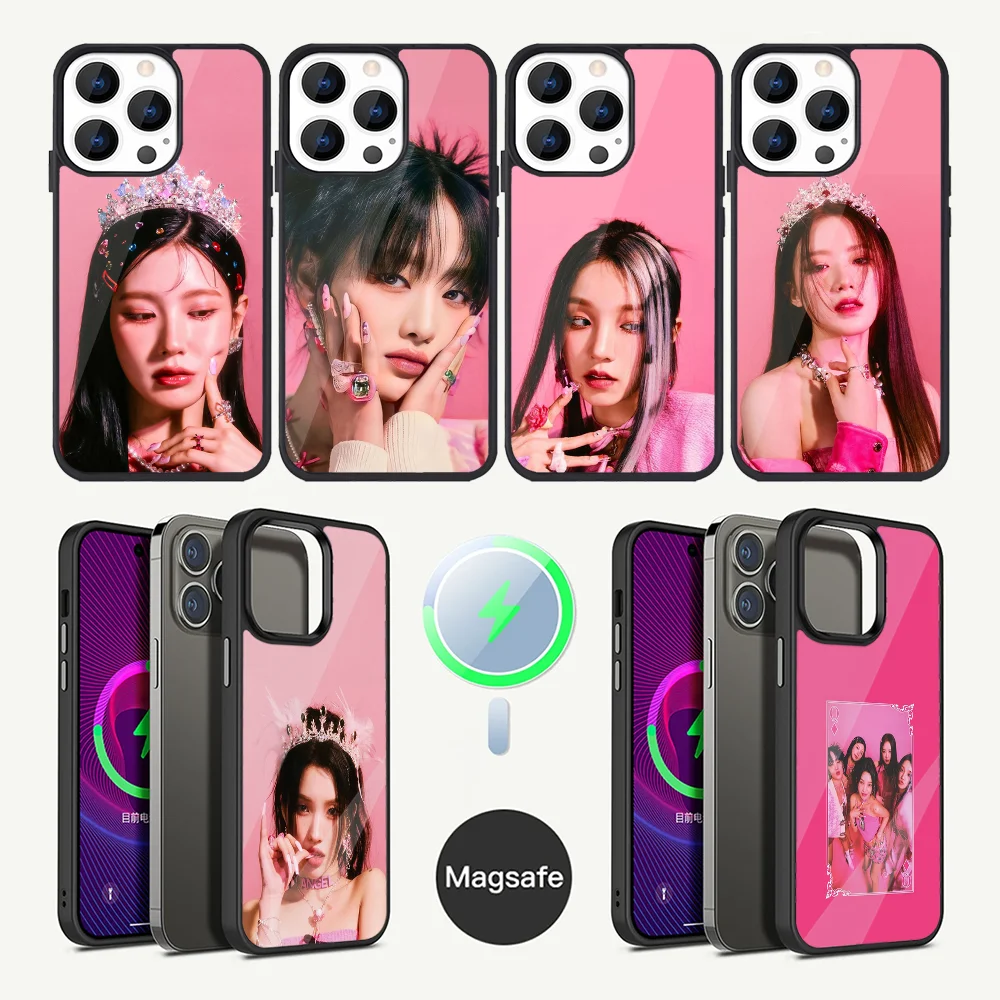 Kpop G-GIDLE Cute  Phone Case For iPhone 15,14,13,12,11,Plus,Pro,Max Mini Magsafe Magnetic Wireless Charging