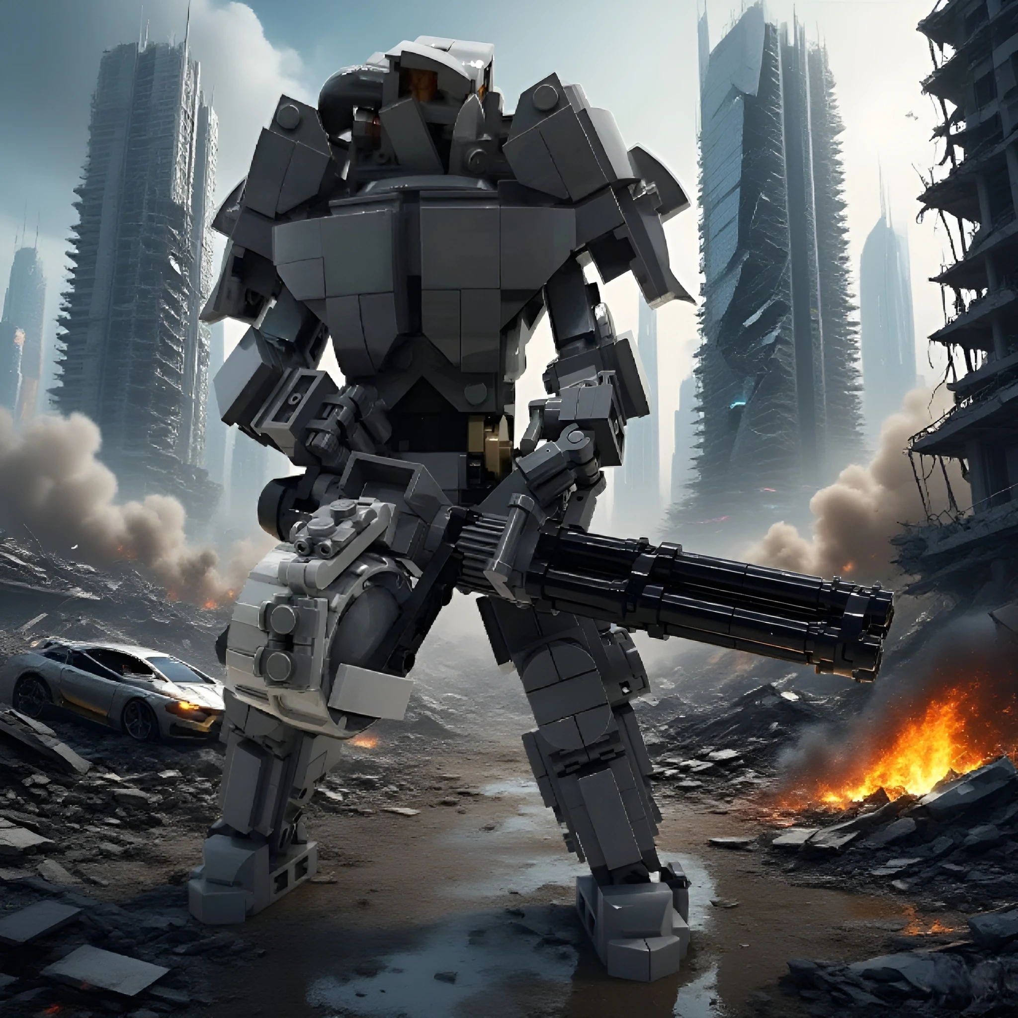 

513 шт. MOC X-01 Power Armor, робот, строительные блоки, киноигра, Fallouted Armor, экшн-меха, робот, фигурка, модель игрушки, сбор подарок