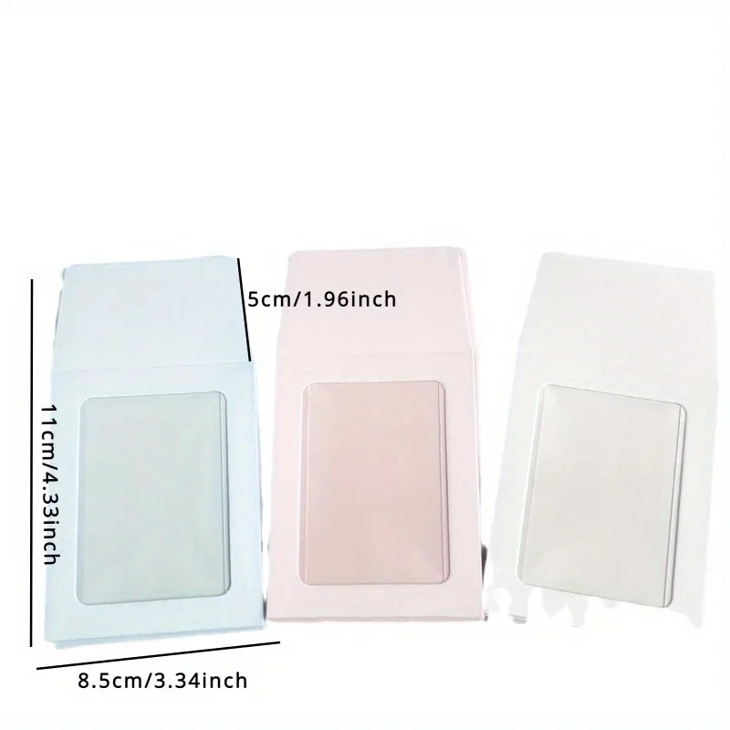 10pcs Card Holder, Protective Envelope Cover, Postcard Color Paper Bag, DIY Card Packaging Bag