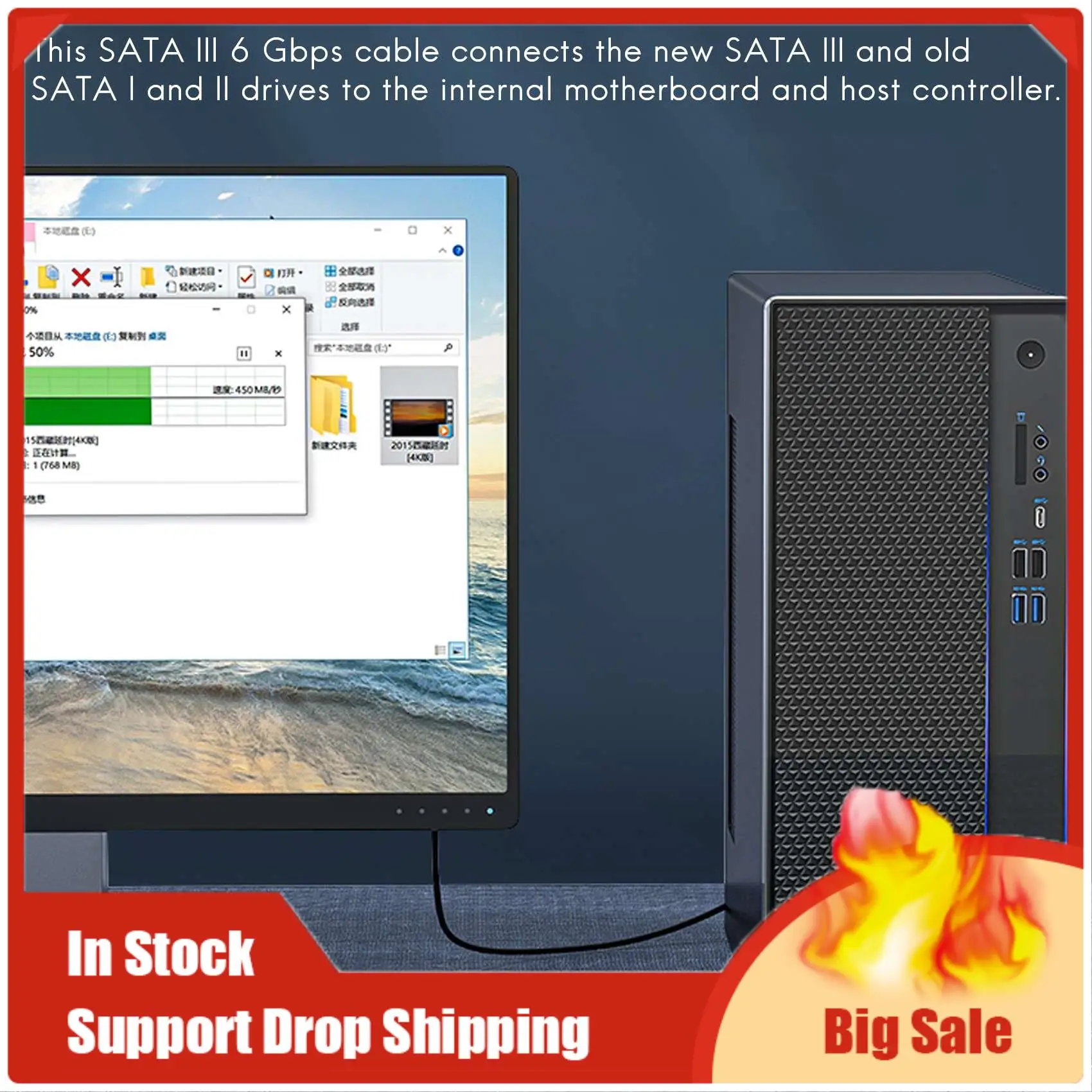 Лучшие предложения 50 см SATA 3.0 III SATA3 7-контактный кабель для передачи данных 6 Гбит/с SSD Кабели для передачи данных жесткого диска с нейлоновым рукавом Премиум-версия