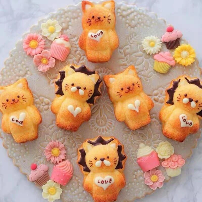 1 Pc Lion Cat Jelly Mold Silicone Mousse Mould Diy Handmade Baking Mold Kitchen Cake Baking Utensils