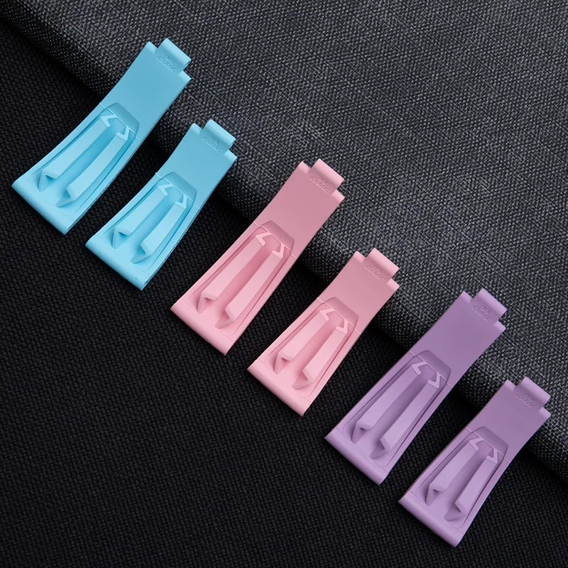 إدراج الصفائح المعدنية الملونة 18 مللي متر FKM الفلوروروبر حزام الساعات ل رولكس حزام يخت ماستر 37 مللي متر النساء 268655   الملحقات