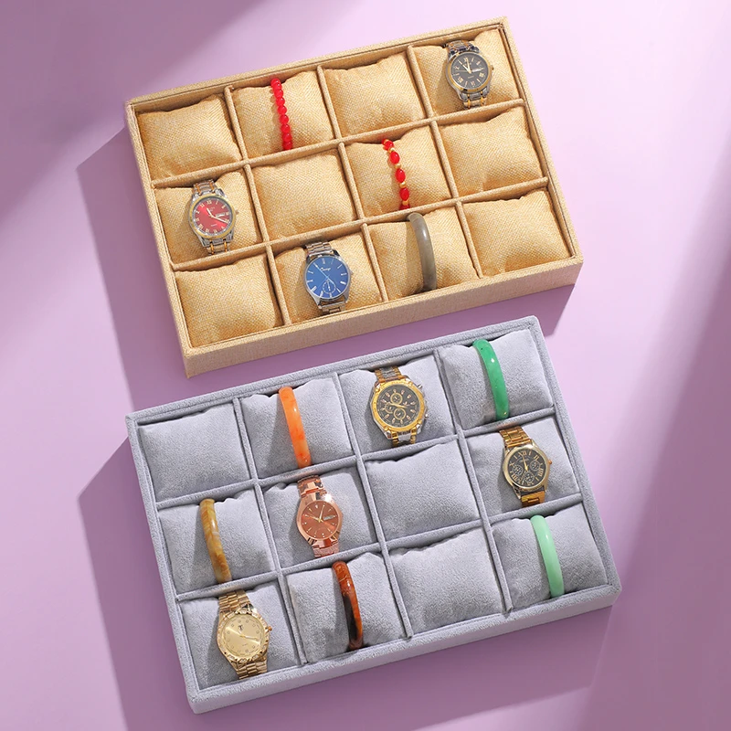 

Multi-functional Velvet Watch Holder Bracelet Organizer with Pillow jewlery box jewelry packaging jewelry boxes