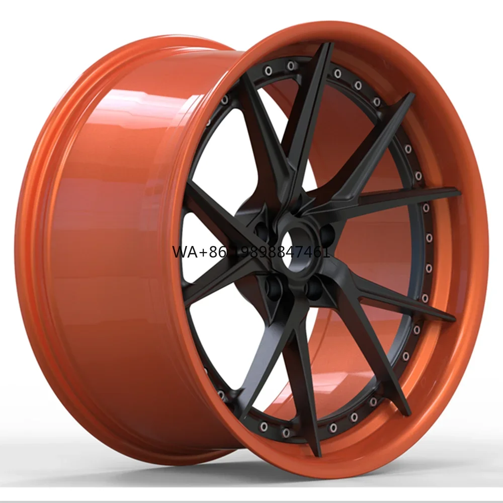 

High Quality Brushed Wheels Customized 2 Piece Wheels for bmw audi Panameira Amg Forged Wheels