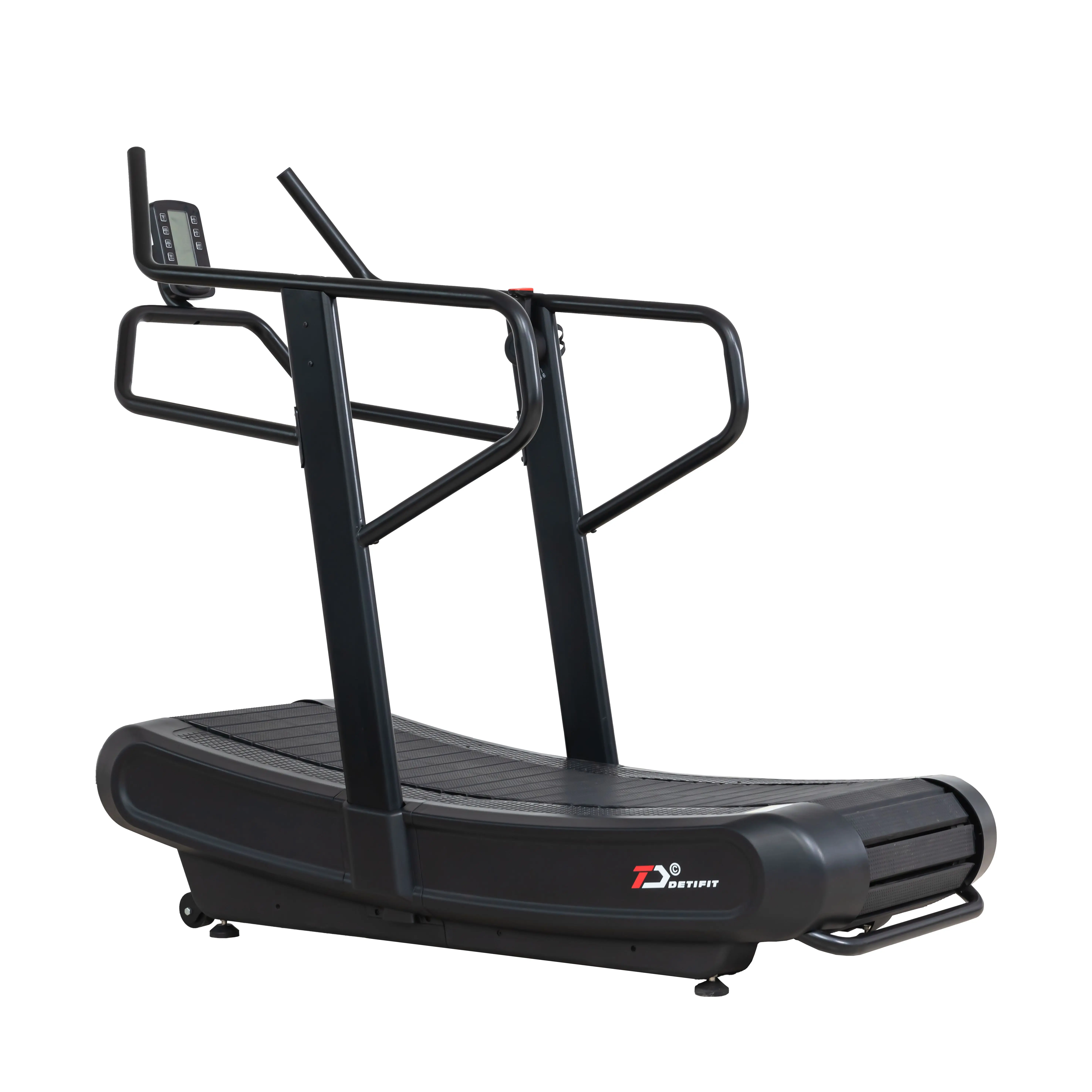 Mechanical Running Machine 2024 DETI Non Powered Motorized Gym  Curved Treadmill For Running