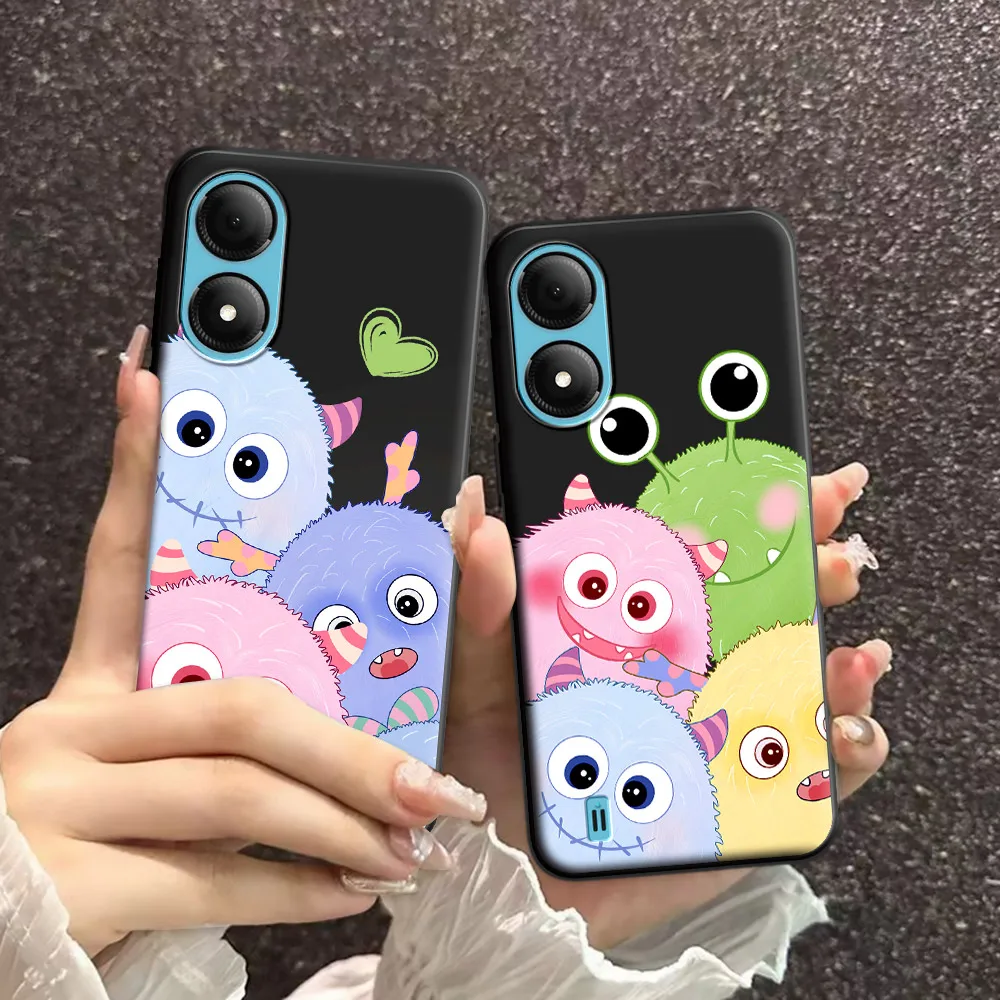 For ZTE Blade A33S Case Cartoon Ice Cream Soft Silicone TPU Astronaut Phone Case For ZTE Blade A33s Fashion Back Cover Bumper