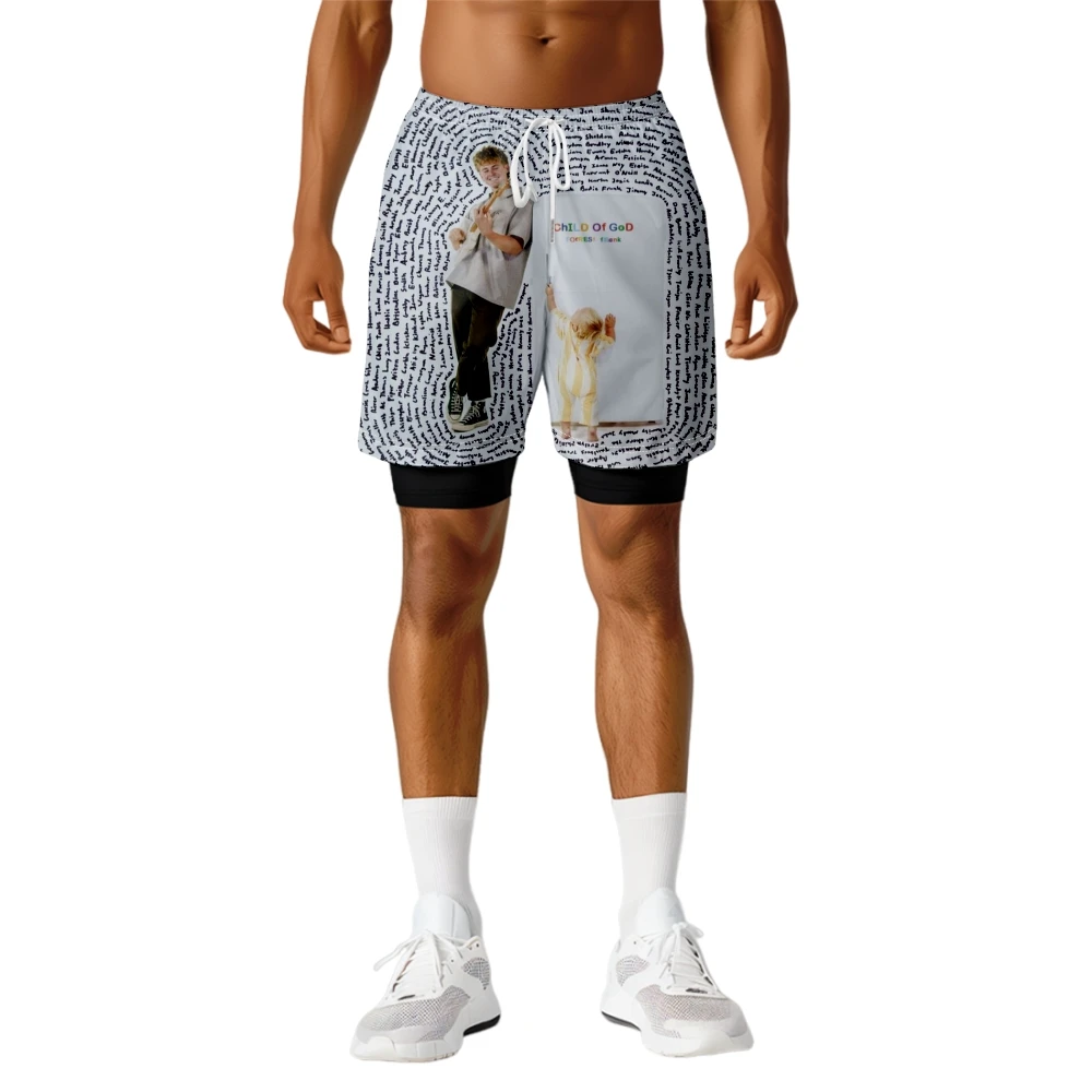 

Forrest Frank Merch Print Fake Two Shorts Cosplay Women Men Fashion Casual Streetwear