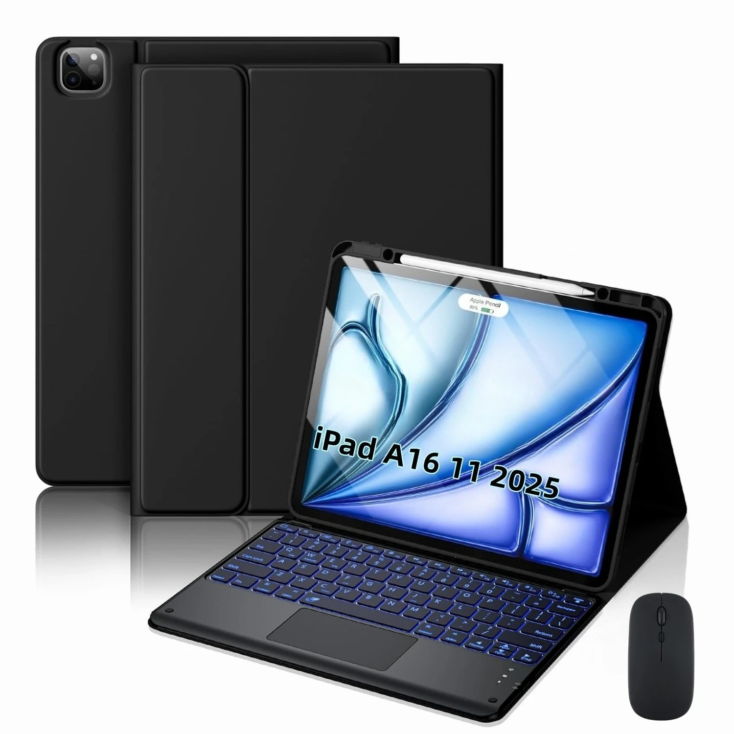 

For iPad 11th Generation 11 Inch A16 2025 With Keyboard Case Detachable Leather Tablet Case For iPad 10th 10.9 Inch 2022 Funda