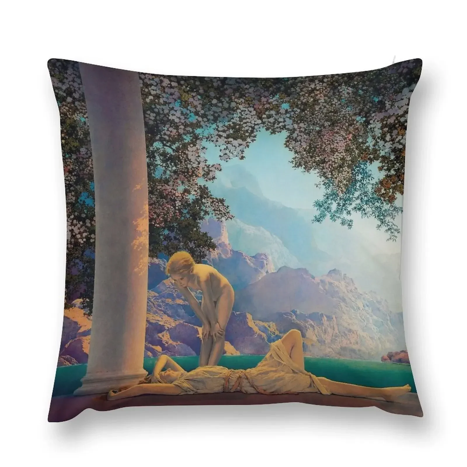 Maxfield Parrish. Daybreak. 1923 Throw Pillow Pillowcases Pillowcases For Pillows pillow