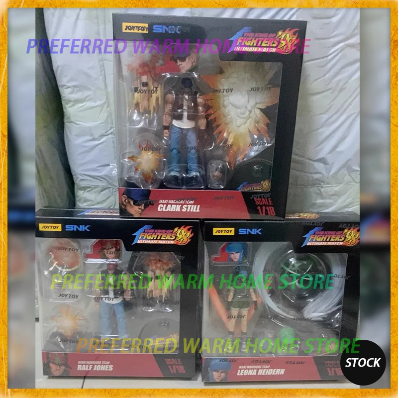 

In Stock Originate JOYTOY CLARK STILL RALF JONES LEONA HEIDERN Model Toys Collection The King of Fighters 98 KOF98 1/18