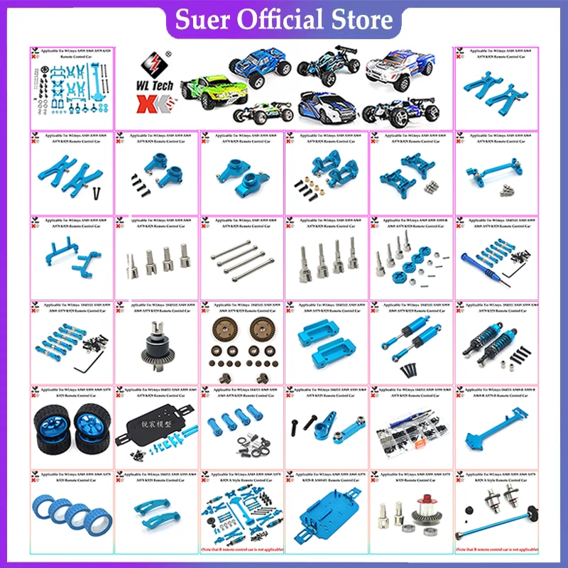 Wltoys-rc車のスペアパーツ,金属,差分,a949,a959,a969,a979,A959-B, A969-B, A979-B, A959-B-28