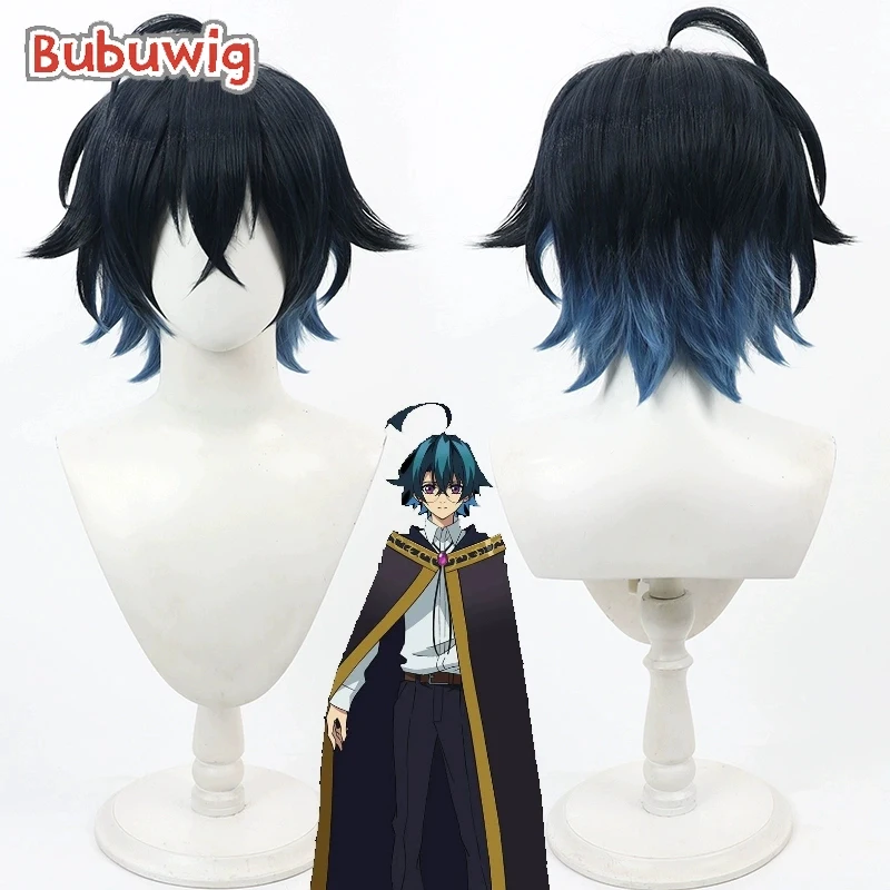 

Bubuwig Synthetic Hair Will Serfort Cosplay Wigs Wistoria: Wand and Sword Wiru Seruforuto 30cm Mixed Blue Cos Wig Heat Resistant