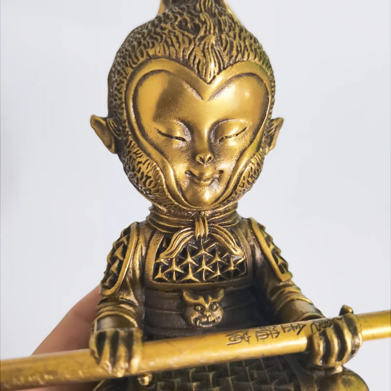 

Экшн-фигурки из чистой меди и латуни Sun Wukong Fighting Buddha креативные искусства и ремесла подарок для мальчика