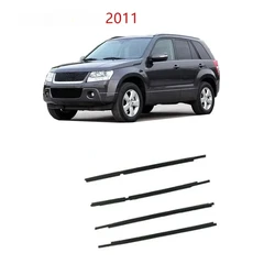 4 Pcs 5 Doors Outside Windows Rubber for Grand Vitara 2011 83831-65J00 Glass Protector Weatherstrip Seal Rubber Not for 3 Doors