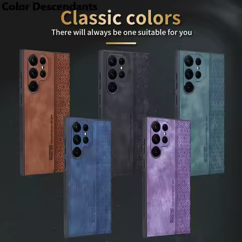 For Samsung Galaxy S23 22 21 20 Plus Ultra Lite FE A13 14 23 24 33 34 52 53 73 5G Leather Business Shock proof Cell Phone Case