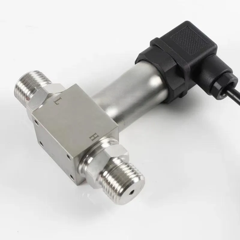 4-20mA 0-5V 0-10V Micro Silicon Differential Pressure Sensor Transmitter with 10-100KPa Pressure Range 24VDC Power Supply