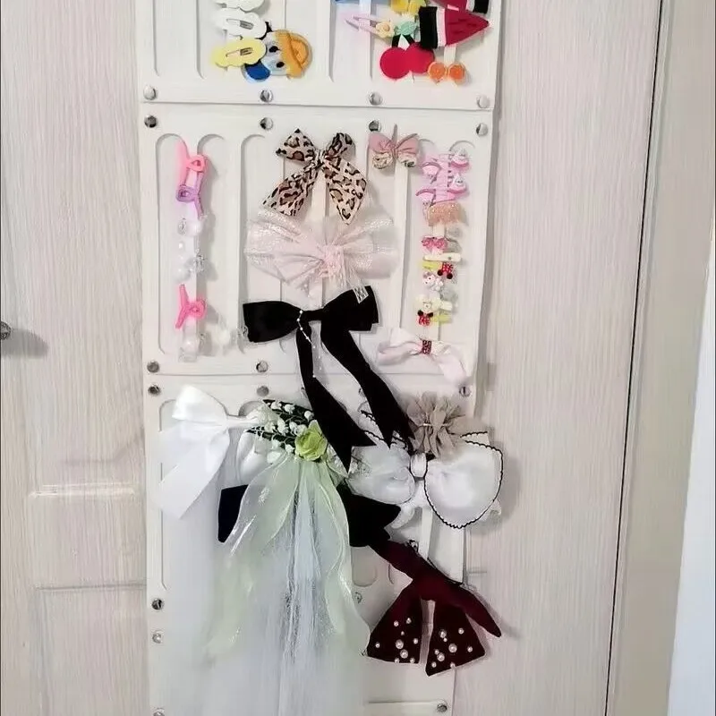 Accessori per capelli Organizzatore di archiviazione da appendere Decorazione da parete Archi per capelli Deposito Fermagli per capelli Corda per capelli Occhiali Organizzazione di stoccaggio