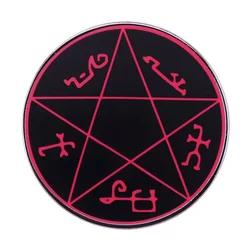 Supernatural enamel pin Symbol Of Demon Trapper IN Devil's Trap Superpower Halloween Jewelry