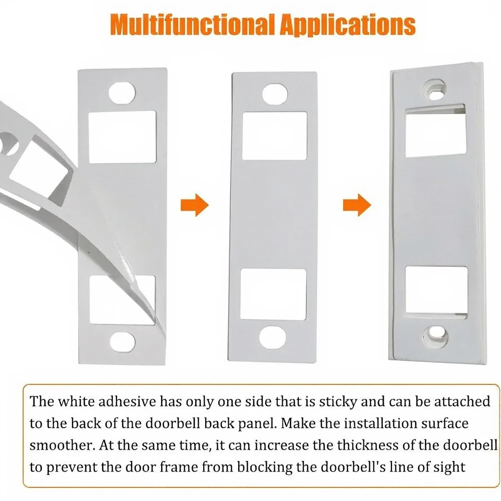 Doorbell Installation Accessories Set Featuring Sticky Mounts and Release Key for Tapo TD21 D210 D235 Compatibility