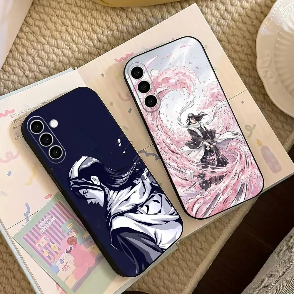 BLEACH Byakuya Kuchiki Phone Case For Samsung Galaxy A73,A72,A71,A70,A53,A52,A51,Others Soft Black Cover
