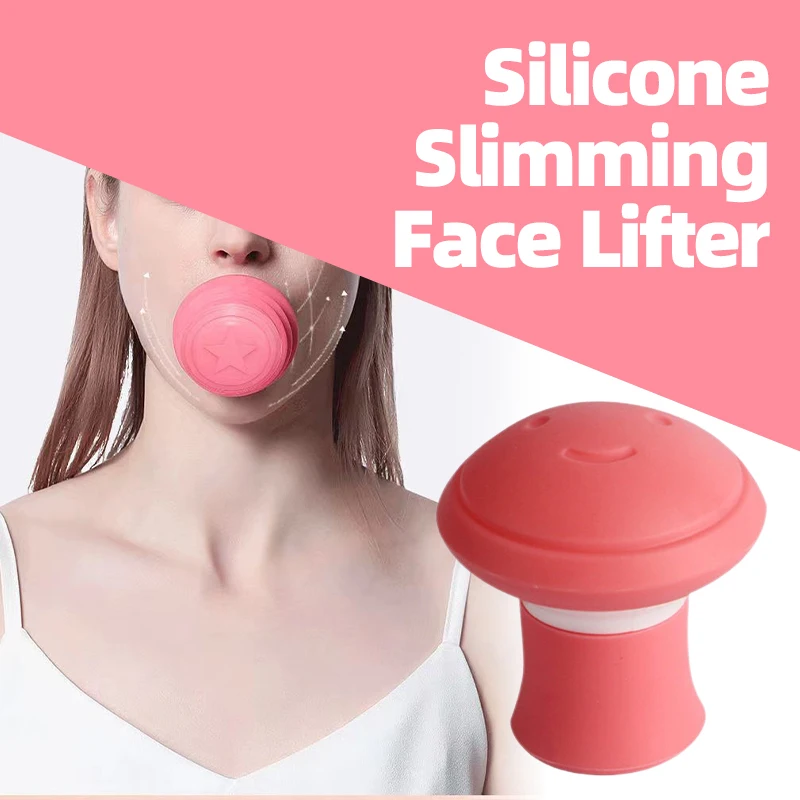 

Face Slimming Silica Gel Mouth Jaw Exerciser Facial Lifting Double Chin V-Shape Anti-Wrinkle Removal Blow Breath Face Lift Tool