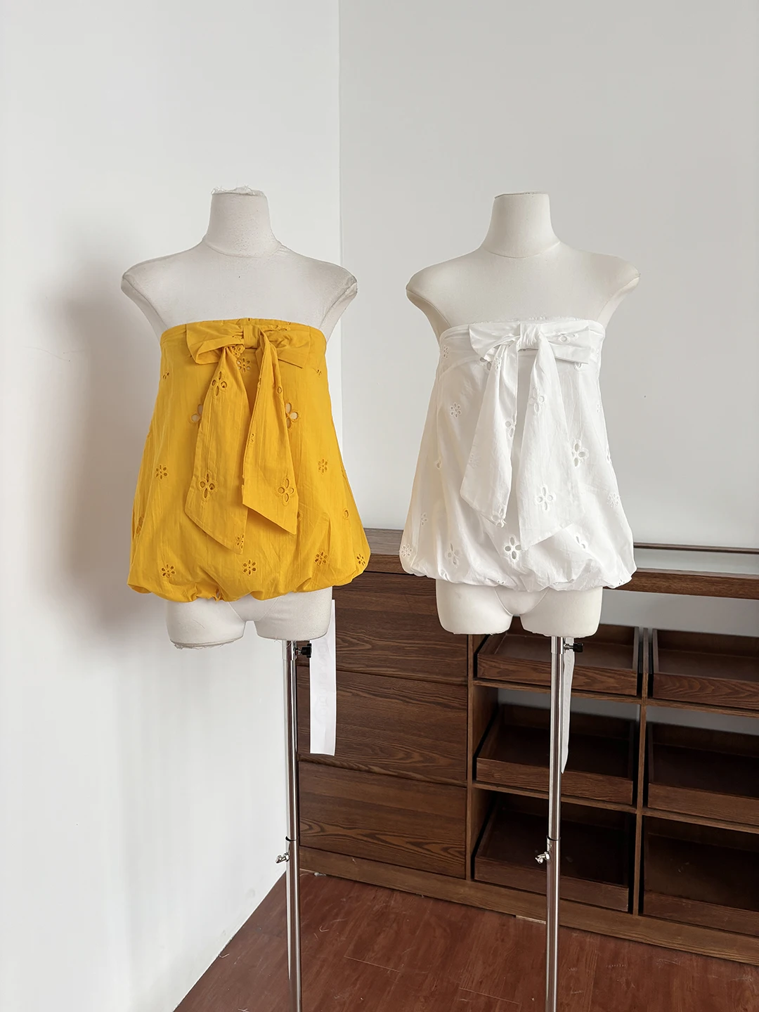 

Pure White Flower Bride DIYI Tube Top Summer Loose Floral Bouquet Outerwear Wrap Chest Women's Polyester Fiber Short Sleeve