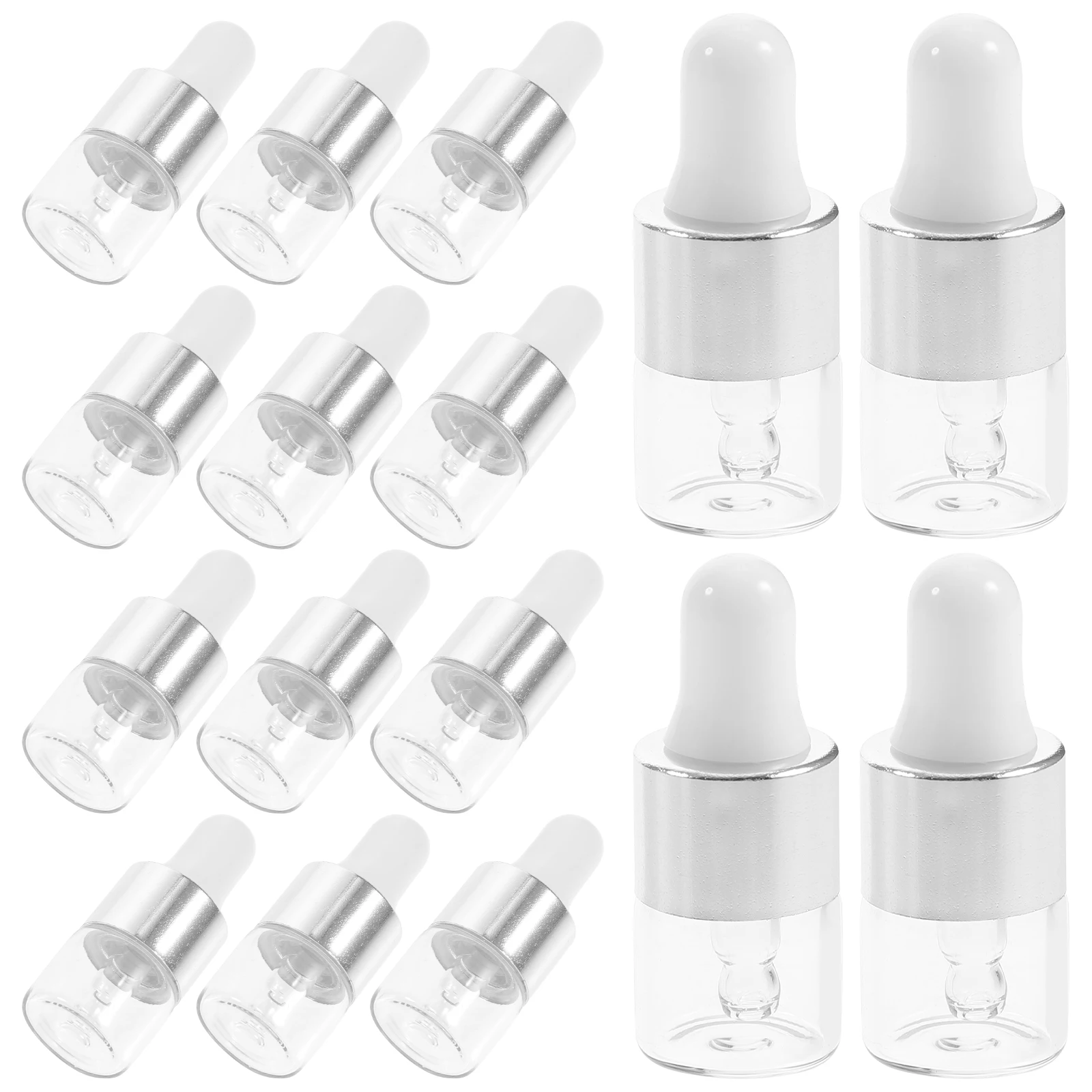 

30Pcs Dropper Bottles Glass Leakproof Essential Oil Storage Travel Portable Refillable Small Liquid Containers for Perfume