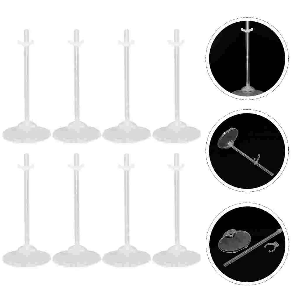 

24 Pcs Mini Toys Transparent Stand Display Holder Bracket Frame White Support Child